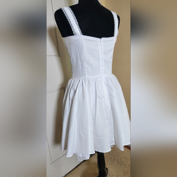 Y2K sleeveless Mini Corset Dress size L - Picture 8 of 12